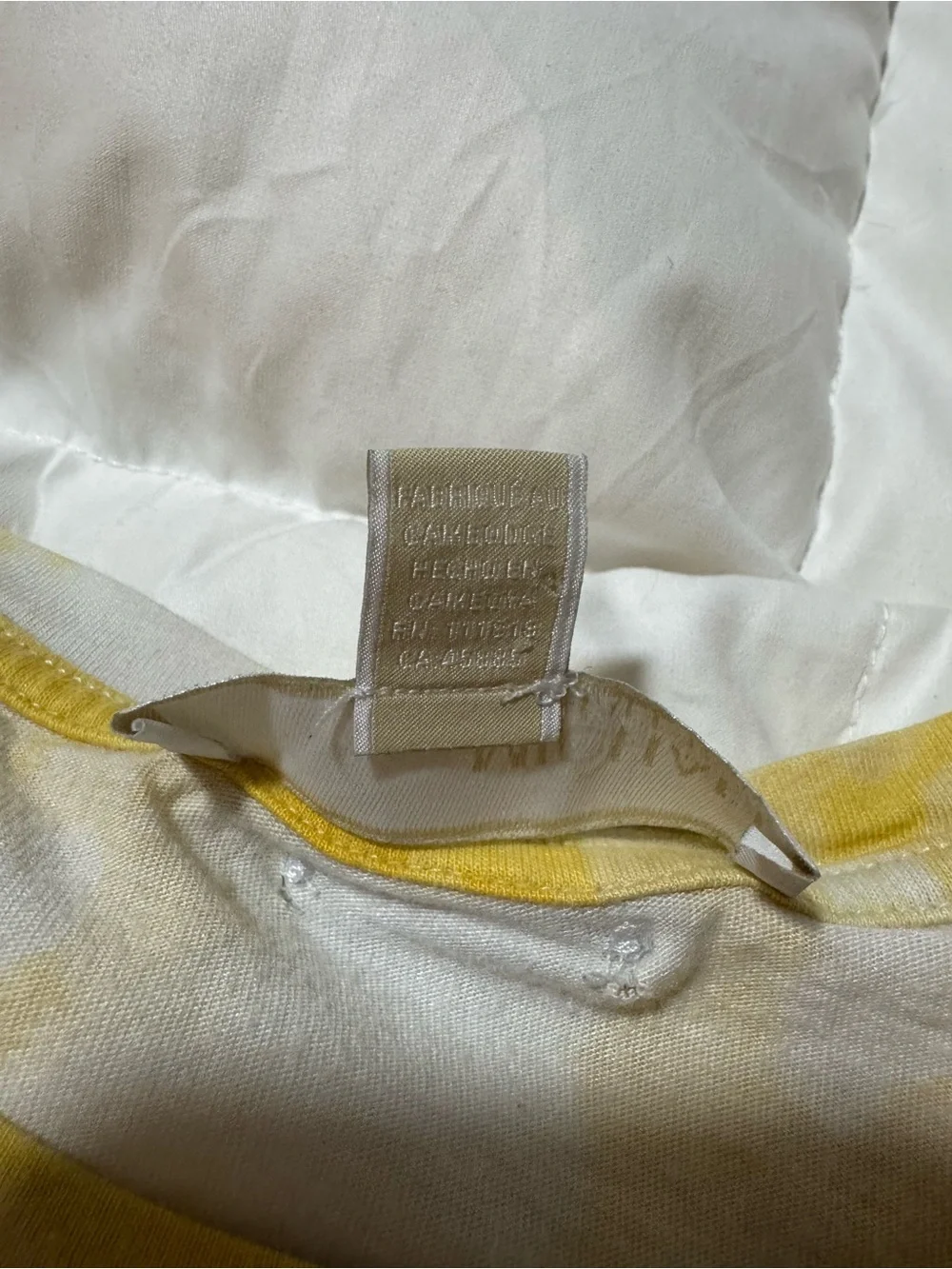 Michael Kors Logo T-Shirt Yellow Tie Dye Graphic Tee Medium Casual Summer
